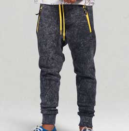 Munster Pipes Trackies Acid Black